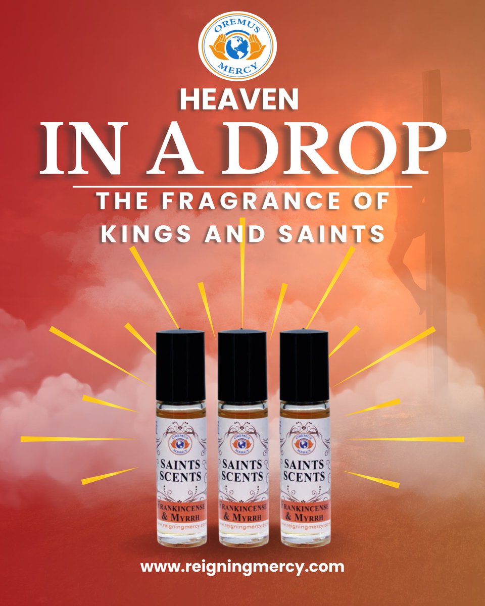 OremusMercy's tweet photo. Unveil the mystery of the Magi with our Frankincense &amp; Myrrh Scented Oil.
Shop Now – https://t.co/yUfI9ZqWGK
.
.
.
#FaithAndArt #SacredDecor #ReligiousCanvas #LadyOfSorrows #SpiritualInspiration #ChristianArt #HomeWithGrace #MeaningfulGifts #ArtOfFaith #DevotionalDecor https://t.co/2VHhPSI5HI