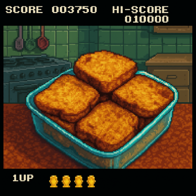 heroedecuentos's tweet photo. π€€ Ya tenemos las #torrijas mΓ‘s espectaculares de la vida, como no, las de mi madre!
Si hiciΓ©ramos un juego de cocina, este serΓa el enemigo final, a ver cuanto me duran.... π«
ΒΏPara el #desayuno o #merienda?
#arcade #Pixelart #RetroCooking #PixelPower #comparte https://t.co/p8PoIA2p9I