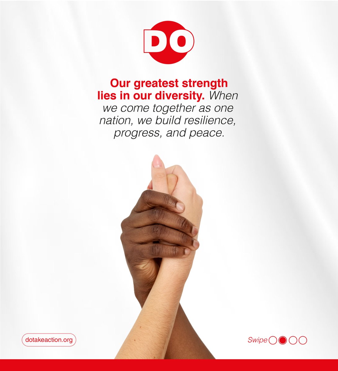 do_takeaction's tweet photo. In a world that often divides, unity is our power. Together, we can build communities rooted in love, respect, and shared purpose.
Join us at @do_takeaction to take action for a more inclusive and united future.
#StrongerAsOne #NoToTribalism #UnityInDiversity #DoTakeAction #TogetherWeRise #CommunityPower