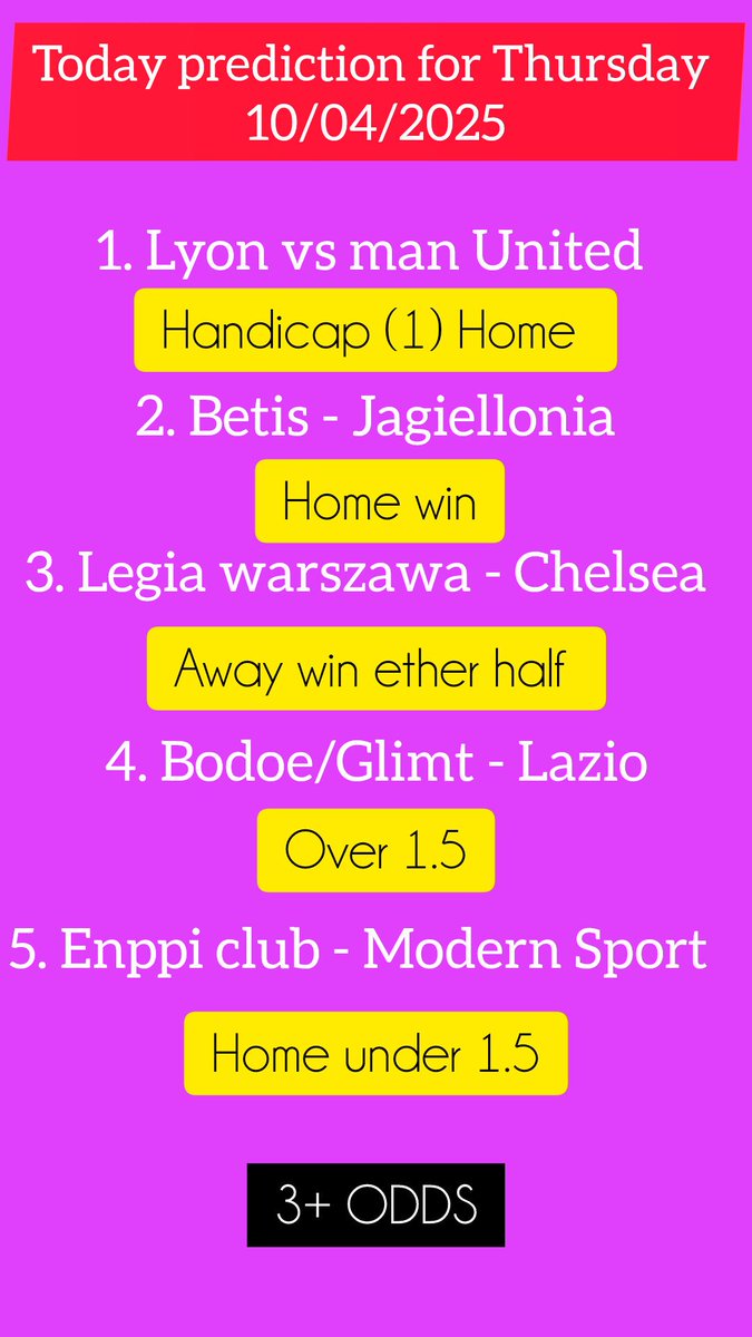 fadosky16's tweet photo. Best football predictions #Prediction #treding https://t.co/wQseO9Rr0p