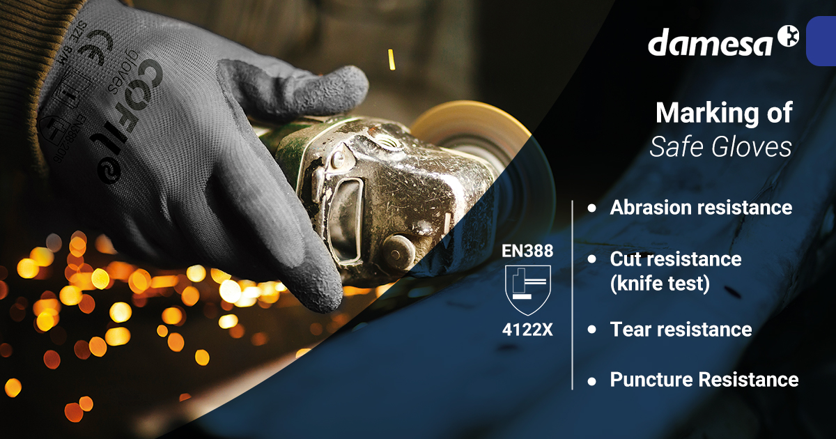 DamesaCompany's tweet photo. 🛡️ 𝗠𝗮𝗿𝗸𝗶𝗻𝗴 𝗼𝗳 𝗦𝗮𝗳𝗲 𝗚𝗹𝗼𝘃𝗲𝘀 🛡️

At @damesacompany , we ensure that our protective gloves meet the highest safety standards. 𝗘𝗡 𝟯𝟴𝟴 𝗴𝗹𝗼𝘃𝗲𝘀 have a specific marking indicating their performance in different tests: https://t.co/RAWCz9jSKK