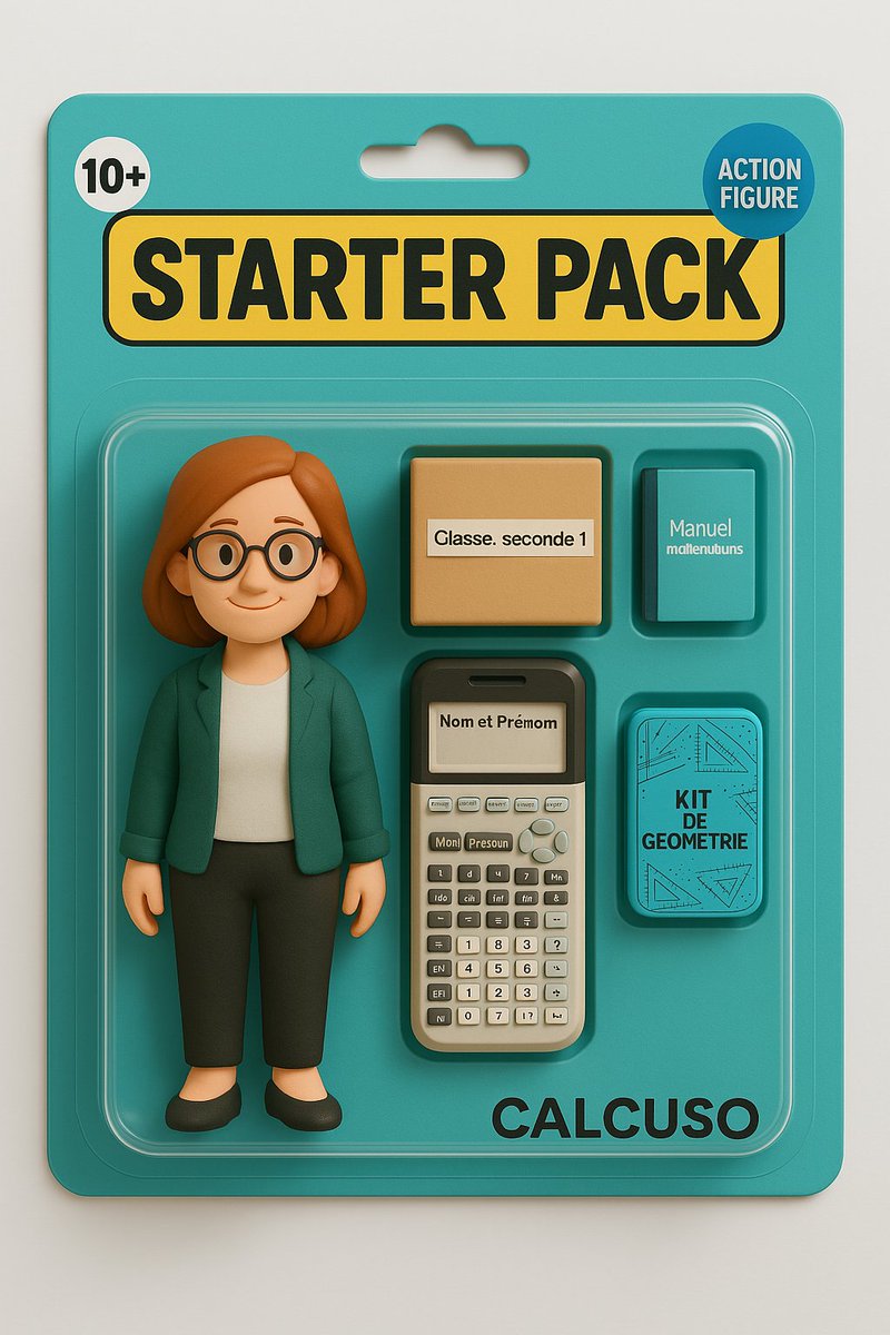 On a demandé à l’IA d’imaginer le "kit de démarrage" d’un enseignant avec Calcuso...📦Et franchement, on s’y retrouve pas mal - même si elle a encore des progrès à faire en orthographe😄

 #Éducation #Calcuso #Calculatrice