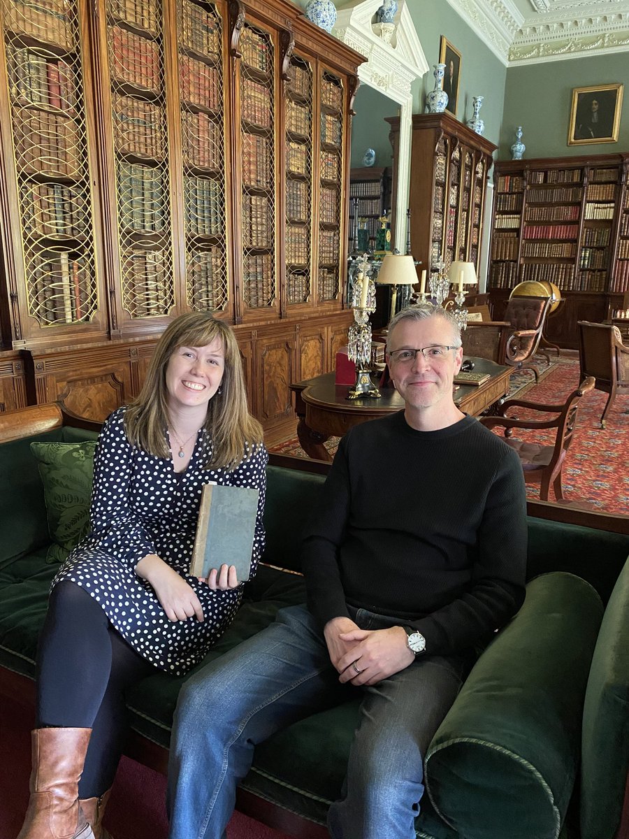 Had a wonderful time last week talking to visitors at <a href="/tatton_park/">Tatton Park</a> library about everyday reading in the 19th century with my colleague Jon Shears. #booksinboards #familyreading