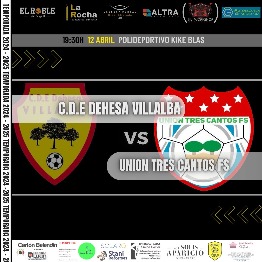 💪🏽AYÚDANOS A HACER DE VILLALBA UN FORTÍN

¡¡¡TE NECESITAMOS!!!

3️⃣ PUNTOS IMPORTANTÍSIMOS 

#123dehesa #segundadivisiónb #jornada28 ❤️💛🖤