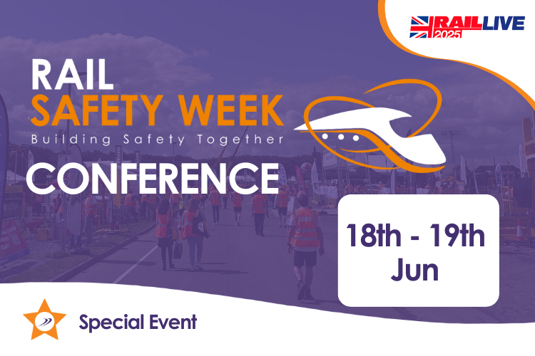 📢 NEW EVENT: RAIL SAFETY WEEK CONFERENCE 2025 📢

🗓️ Date: Wednesday 18th – Thursday 19th June 2025
📍 Location: Long Marston Rail Innovation Centre (at Rail Live)
🕒 Time: Sessions from 10:30am

This year’s Rail Safety Week Conference takes place over two packed days at Rail