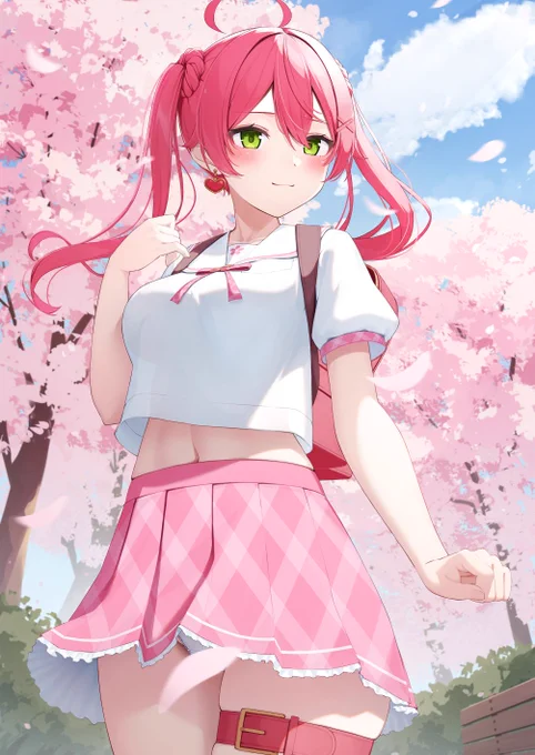メッセージなみこちツインテールがいいよにぇ…(●'ω`●)#miko_Art 