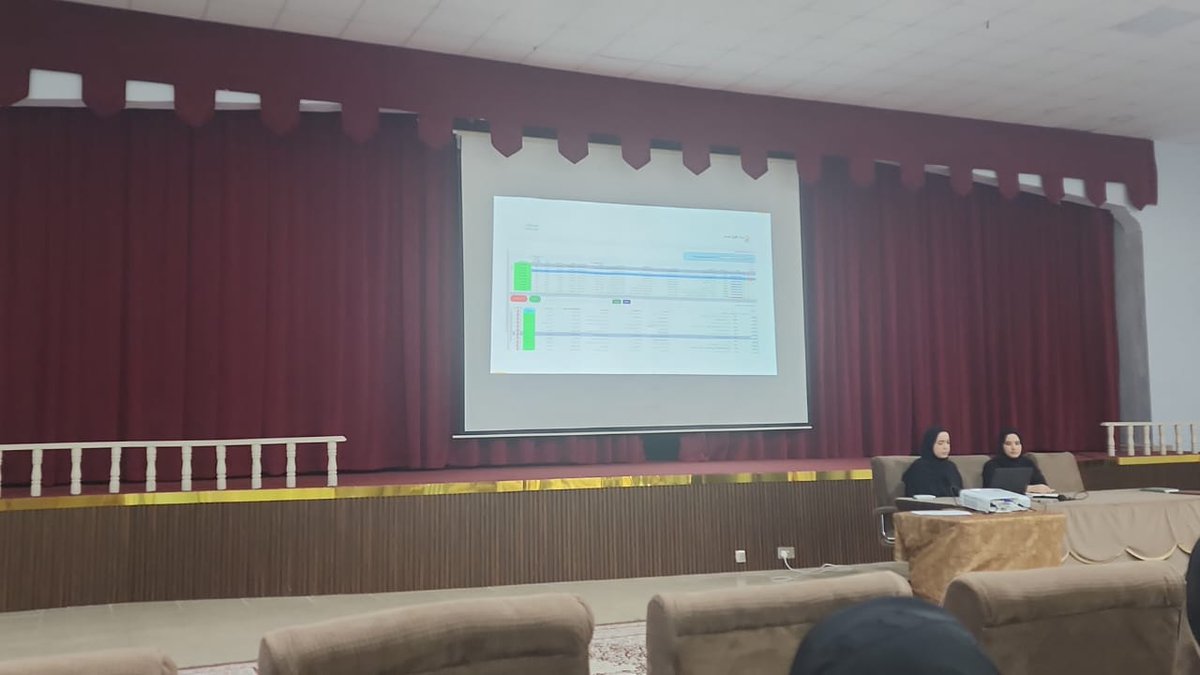 حضرت الأستاذة عزة أخصائية التوجيه المهني اللقاء التربوي الذي تم تنفيذه بالمديرية لمناقشة مستجدات القبول الموحد . /