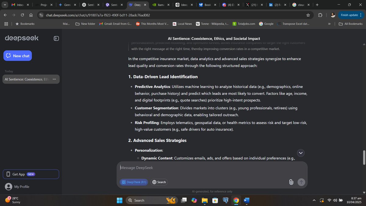 jayphapha's tweet photo. Exploring how AI Models like DeepSeek interact with us, giving us more accurate and relevant responses @alx_africa #ALX_AiSK #ALXAI #AI https://t.co/b3goMzyqPO