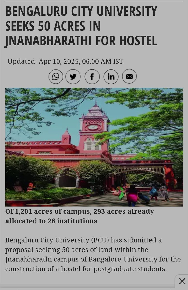 SwayamJagruthi's tweet photo. BENGALURU UNIVERSITY IS TURNING INTO A CONCRETE JUNGLE & GREEN HEART OF WEST BENGALURU UNDER THREAT.
Several buildings remain unfinished or deserted yet new construction projects like hostels and a skydeck are being proposed!
#SaveJnanabharathi
#GreenBengaluru #StopSkydeck https://t.co/H9EpULRPwi