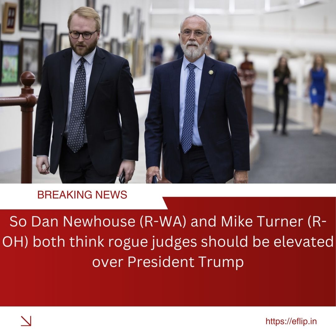 eflipnews's tweet photo. Dan Newhouse (R-WA) & Mike Turner (R-OH) vote "no" on No Rogue Rulings Act.
Passed 219-213 today—reins in rogue judges, but they back courts over Trump!
Only 2 GOP dissenters—what’s their game?
#NewhouseTurner #Trump2025 #eflip https://t.co/eJd28AcW0u