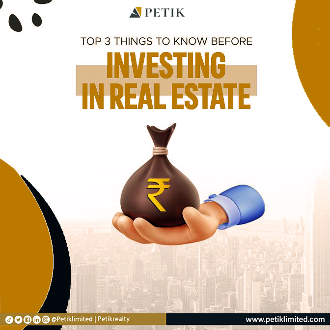 petiklimited's tweet photo. Top 3 things to know before Investing in Real Estate. https://t.co/88vsB50KGz