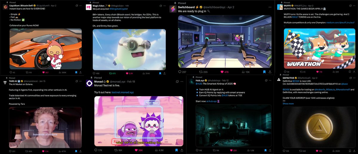 Trinkster (@trinkster97) on Twitter photo Hard work pays off 🫡
<a href="/h3atstudios/">H3at Studios 🔥</a> work pinned at the industry leader's profiles is just the beginning. Thanks to everyone who has trusted us, and in advance to the ones who will 🚀
Much love! <a href="/MagicEden/">Magic Eden 🪄</a> <a href="/monad_xyz/">Monad</a> <a href="/switchboardxyz/">Switchboard ⚡️</a> <a href="/LiquidiumFi/">Liquidium</a> <a href="/hubdotxyz/">Hub.xyz</a> <a href="/tarsprotocol/">TARS AI 🤖</a> Hard work pays off 🫡
<a href="/h3atstudios/">H3at Studios 🔥</a> work pinned at the industry leader's profiles is just the beginning. Thanks to everyone who has trusted us, and in advance to the ones who will 🚀
Much love! <a href="/MagicEden/">Magic Eden 🪄</a> <a href="/monad_xyz/">Monad</a> <a href="/switchboardxyz/">Switchboard ⚡️</a> <a href="/LiquidiumFi/">Liquidium</a> <a href="/hubdotxyz/">Hub.xyz</a> <a href="/tarsprotocol/">TARS AI 🤖</a>