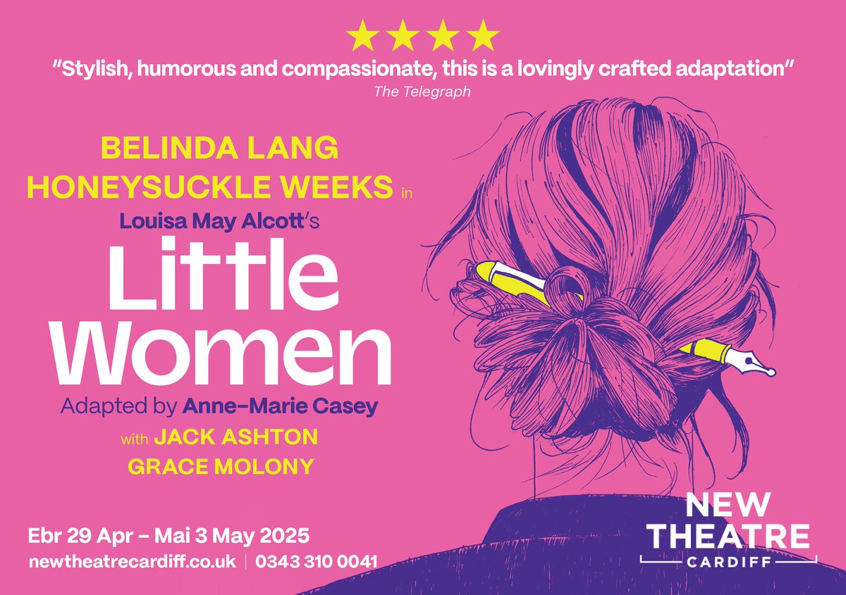 𝗟𝗶𝘁𝘁𝗹𝗲 𝗪𝗼𝗺𝗲𝗻 𝗮𝘁 𝗡𝗲𝘄 𝗧𝗵𝗲𝗮𝘁𝗿𝗲 𝗖𝗮𝗿𝗱𝗶𝗳𝗳

Anne-Marie Casey’s masterful new adaptation of Little Women that breathes new life into one of the best loved novels of all time.

Find out more and reserve your seats here:

trafalgartickets.com/new-theatre-ca…

#cardiff