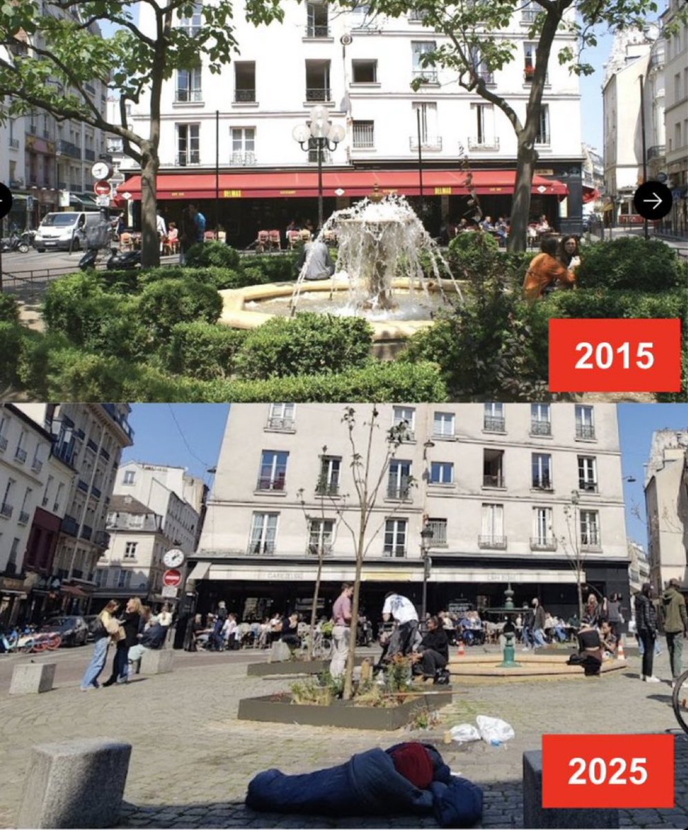 Cette photo résume parfaitement le bilan de <a href="/Anne_Hidalgo/">Anne Hidalgo</a>….!!!! Merci <a href="/tnnhrmt/">Henri Tétemine</a> pour cette photo comparative…!!!! N’en déplaise à la secte de <a href="/ParisEnCommun/">Paris en Commun</a> #saccageparis