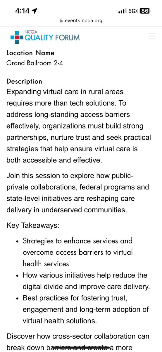 Kisha J. Ali (@kishajezelali) on Twitter photo It was such a pleasure to be invited to speak at the #NCQAForum on building trust & engagement in U.S. #rural communities to improve care access using virtual health services! #HealthCareQuality #RuralHealth #HealthPolicy #MeasurementMatters <a href="/NCQA/">NCQA</a> <a href="/MedStarResearch/">MedStar Health Research</a> <a href="/bryanobuckley/">Bryan O. Buckley, DrPH, MPH, MBA</a> It was such a pleasure to be invited to speak at the #NCQAForum on building trust & engagement in U.S. #rural communities to improve care access using virtual health services! #HealthCareQuality #RuralHealth #HealthPolicy #MeasurementMatters <a href="/NCQA/">NCQA</a> <a href="/MedStarResearch/">MedStar Health Research</a> <a href="/bryanobuckley/">Bryan O. Buckley, DrPH, MPH, MBA</a>