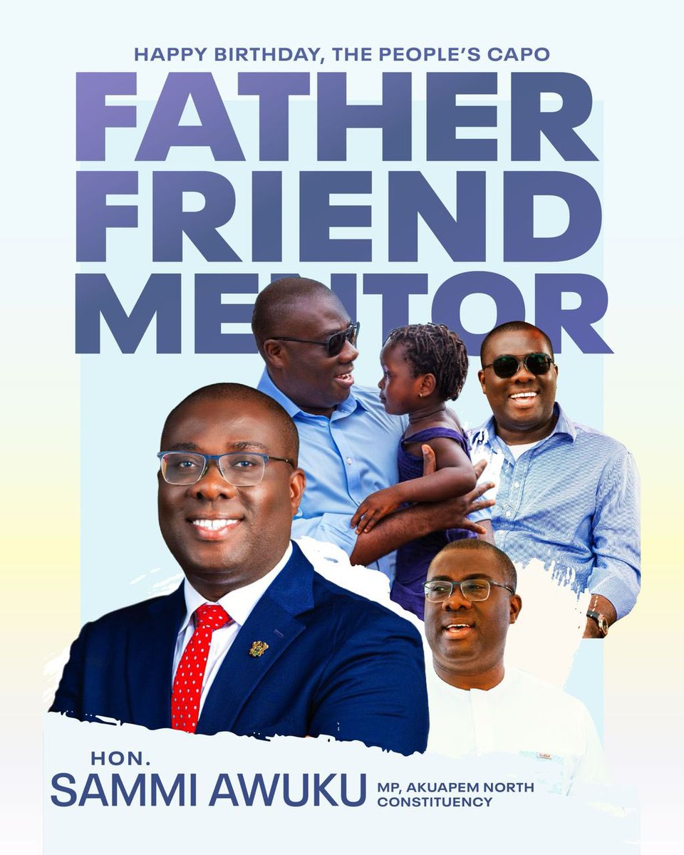 FiankoEmmanuel's tweet photo. Happy birthday, @sammiawuku 
I pray for God’s blessings and good health over your life. May this new chapter usher you into greater heights, boundless joy, and success in all you do. 

 The many lives you’ve touched, remain endlessly grateful—your legacy continues to inspire! https://t.co/1jqYrshLHz