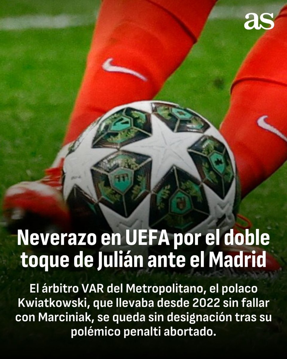 diarioas's tweet photo. 🚨 ¡Neverazo al árbitro VAR del Euroderbi! https://t.co/IzO6gXZ8hp