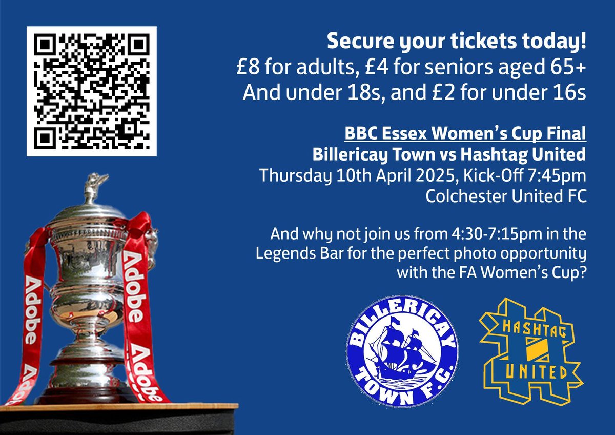 Essex County FA (@essexcountyfa) on Twitter photo Visit our website to purchase your <a href="/BBCEssexSport/">BBC Sport Essex</a> #EssexWomensCup Final tickets (also available on the night) and parking. You can also enjoy all the build-up and live match updates via our #SocialMedia channels: essexfa.com/news/2025/apr/… Visit our website to purchase your <a href="/BBCEssexSport/">BBC Sport Essex</a> #EssexWomensCup Final tickets (also available on the night) and parking. You can also enjoy all the build-up and live match updates via our #SocialMedia channels: essexfa.com/news/2025/apr/…