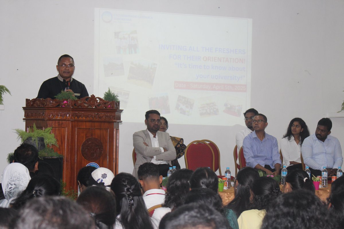 FFspdd's tweet image. Programa orientação ba estudante internacional hosi India konaba curso MBBS iha UCT (05/04/2025).