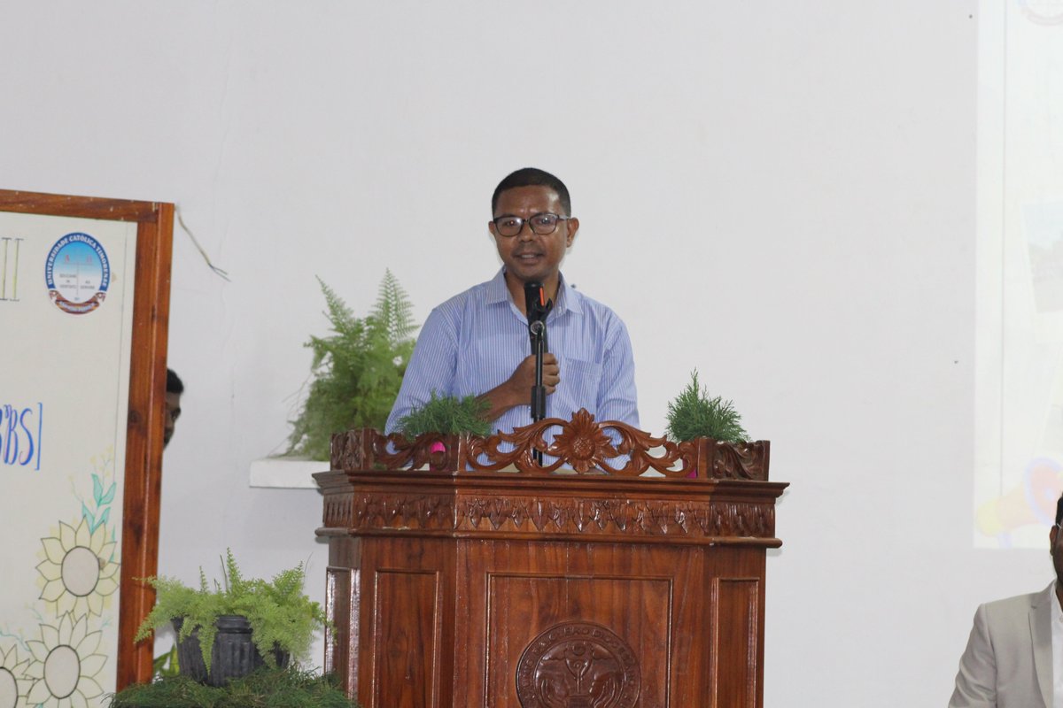 FFspdd's tweet image. Programa orientação ba estudante internacional hosi India konaba curso MBBS iha UCT (05/04/2025).