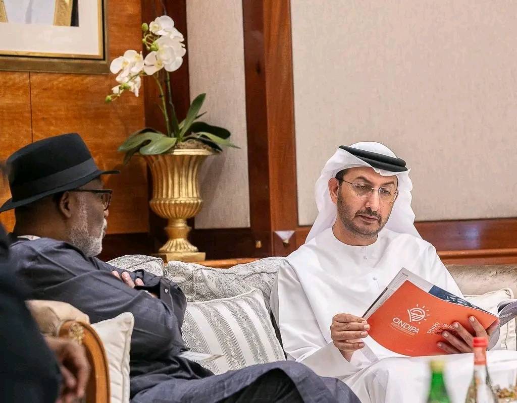 RotimiAkeredolu's tweet photo. 6 years ago today, Governor Akeredolu, SAN, CON, as the Chief Marketing Officer of Ondo State, attended the Annual Investment Meeting in Dubai, UAE, to showcase the state's investment opportunities to potential investors as part of his administration’s agenda to #DevelopOndo https://t.co/wJ5euPEqJB