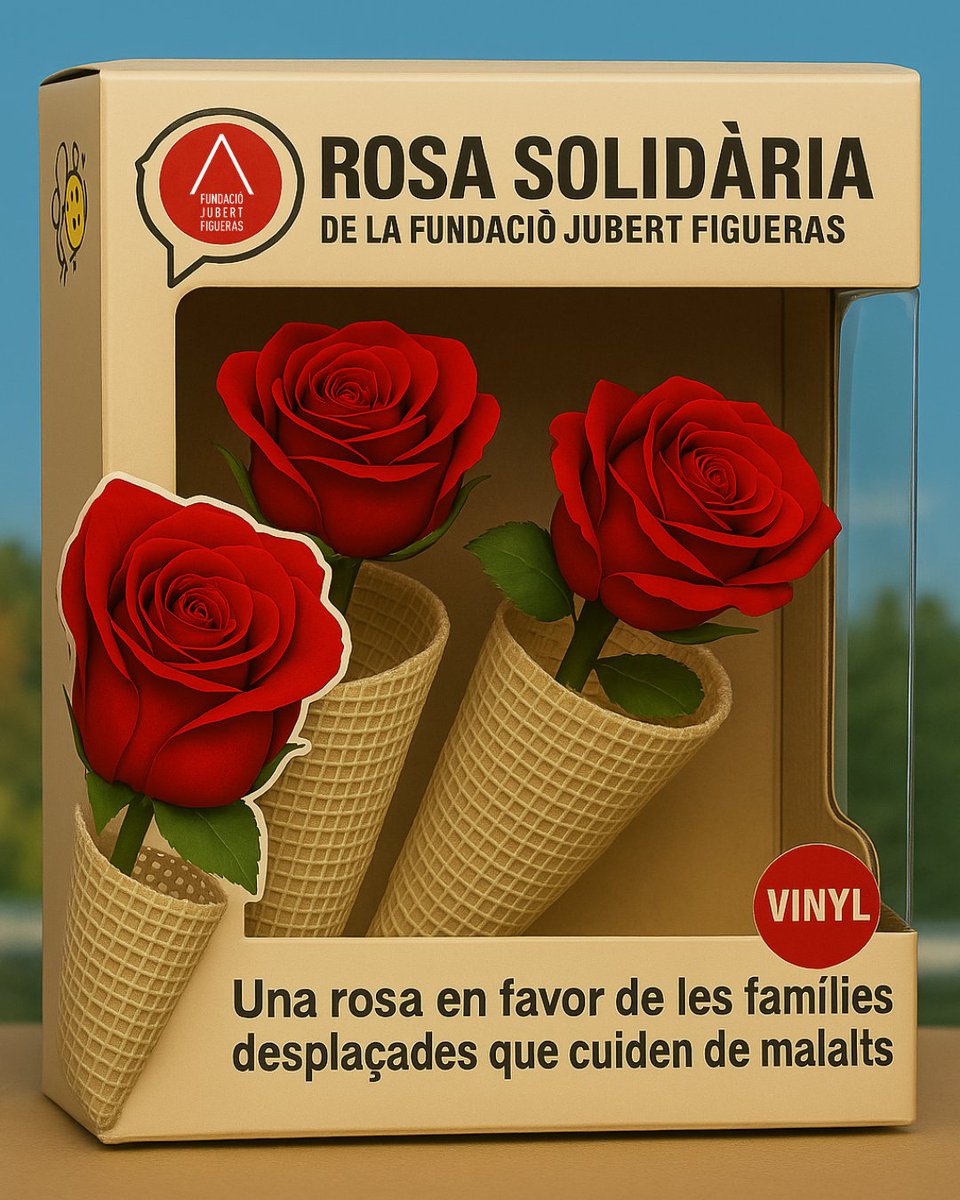 Si la nostra rosa solidària fos una figura col·leccionable... lluiria així! ✨

🌹 De moment això només és una interpretació de la IA, però pots aconseguir la teva flor natural igual de maca el dia de Sant Jordi a la nostra paradeta de Rambla Catalunya cantonada amb Diputació.🌹