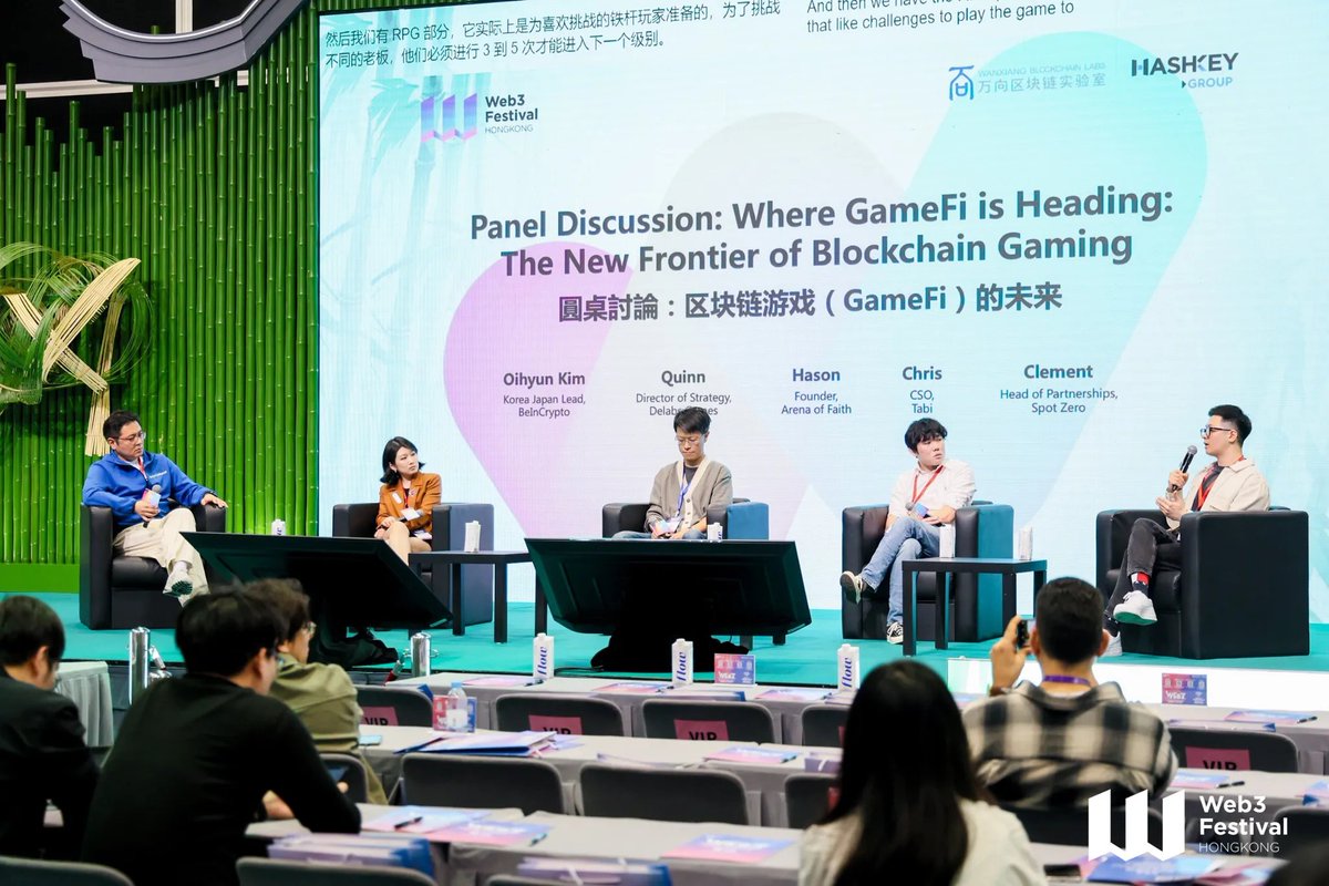 Delabs Games🐞 (@delabsofficial) on Twitter photo Big moment at HK <a href="/festival_web3/">Web3Festival</a>!
Our Director of Strategy, Quinn(<a href="/0xQuinnK/">Quinn 🐞</a>), hit the main stage alongside <a href="/beincrypto/">BeInCrypto</a>, <a href="/Tabichain/">Tabi 💢</a>, <a href="/moba_aof/">Arena of Faith</a>, and <a href="/SpotZero_Game/">Spot Zero</a> to talk all things GameFi and the future of blockchain gaming.
She also introduced <a href="/BoxingStarX/">Boxing Star X</a>, the latest title Big moment at HK <a href="/festival_web3/">Web3Festival</a>!
Our Director of Strategy, Quinn(<a href="/0xQuinnK/">Quinn 🐞</a>), hit the main stage alongside <a href="/beincrypto/">BeInCrypto</a>, <a href="/Tabichain/">Tabi 💢</a>, <a href="/moba_aof/">Arena of Faith</a>, and <a href="/SpotZero_Game/">Spot Zero</a> to talk all things GameFi and the future of blockchain gaming.
She also introduced <a href="/BoxingStarX/">Boxing Star X</a>, the latest title