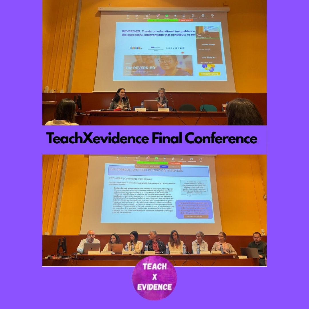 teachxevidence's tweet image. Yesterday we had an excellent #TeachXevidence (CERV-2022-DAPHNE) Final Conference, led by @LidiaPuigvert and the presence of the consortium, sharing all project outputs. We also want to thank @MartaSolerUB, KMC of @REVERS_ED (Horizon Europe), for such an inspiring contribution!