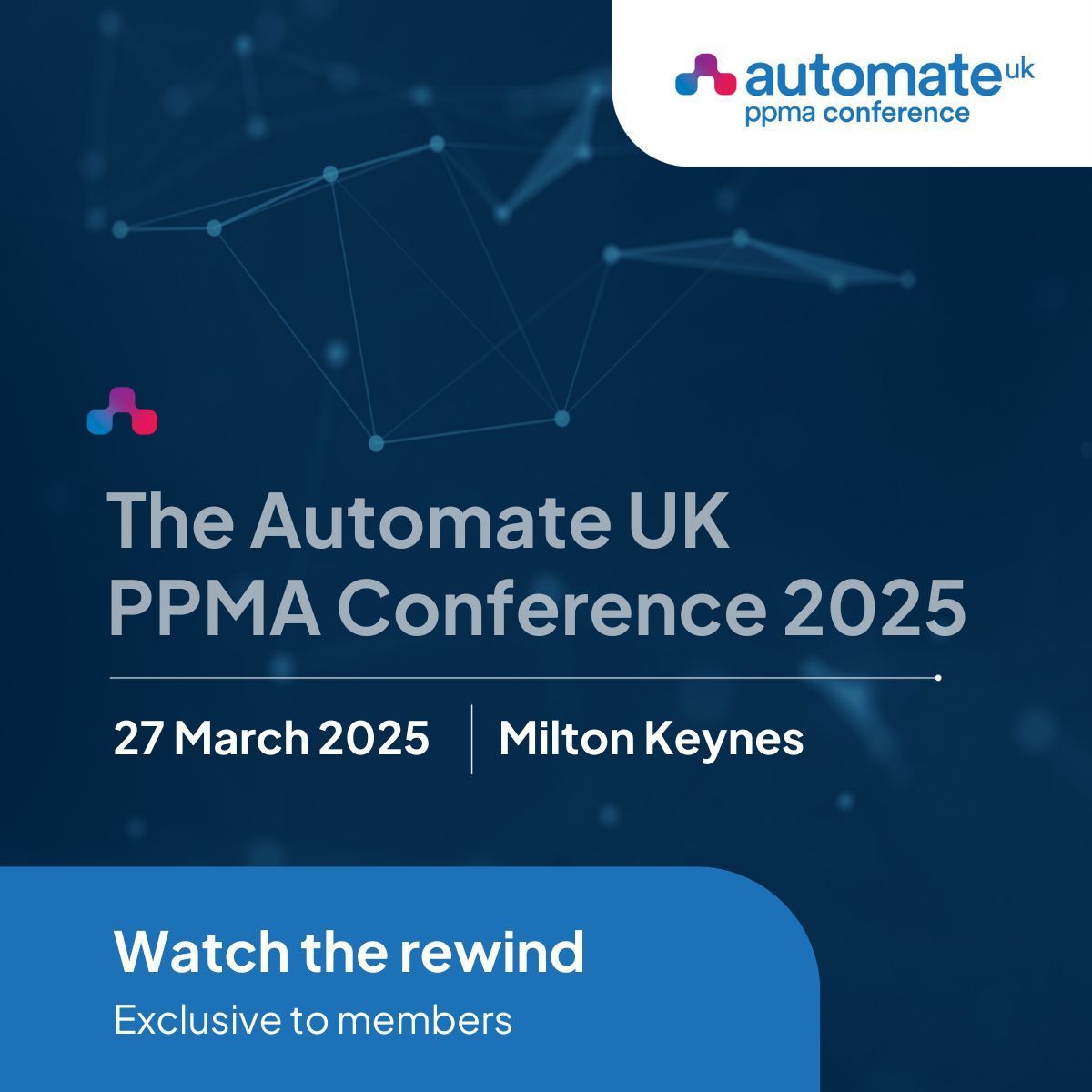 Automate UK (@theautomateuk) on Twitter photo 🎥 Now, you can relive the best moments from the PPMA Conference 2025 – available exclusively to members.
Are you a member and want access to the video rewind? Get in touch with our marketing team today- marketing@automate-uk.com
#PPMA2025 #Automation #PackagingInnovation 🎥 Now, you can relive the best moments from the PPMA Conference 2025 – available exclusively to members.
Are you a member and want access to the video rewind? Get in touch with our marketing team today- marketing@automate-uk.com
#PPMA2025 #Automation #PackagingInnovation