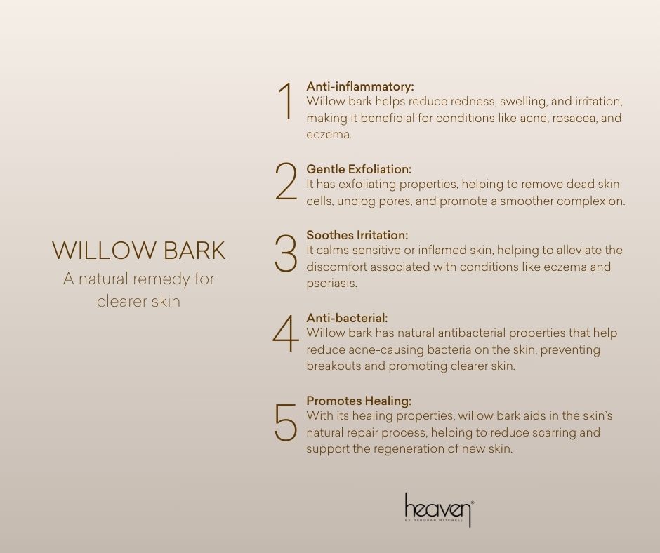 heavenskincare's tweet image. Breathe new life into your skin this spring! 🌿 Willow bark works deep to unclog pores, calm irritation, and promote healing, so your skin stays fresh and happy all season long. 

Shop - shop.heavenskincare.com/willowbee-mask…

#heavenskincare #willowbark #SpringGlow #skinrepair