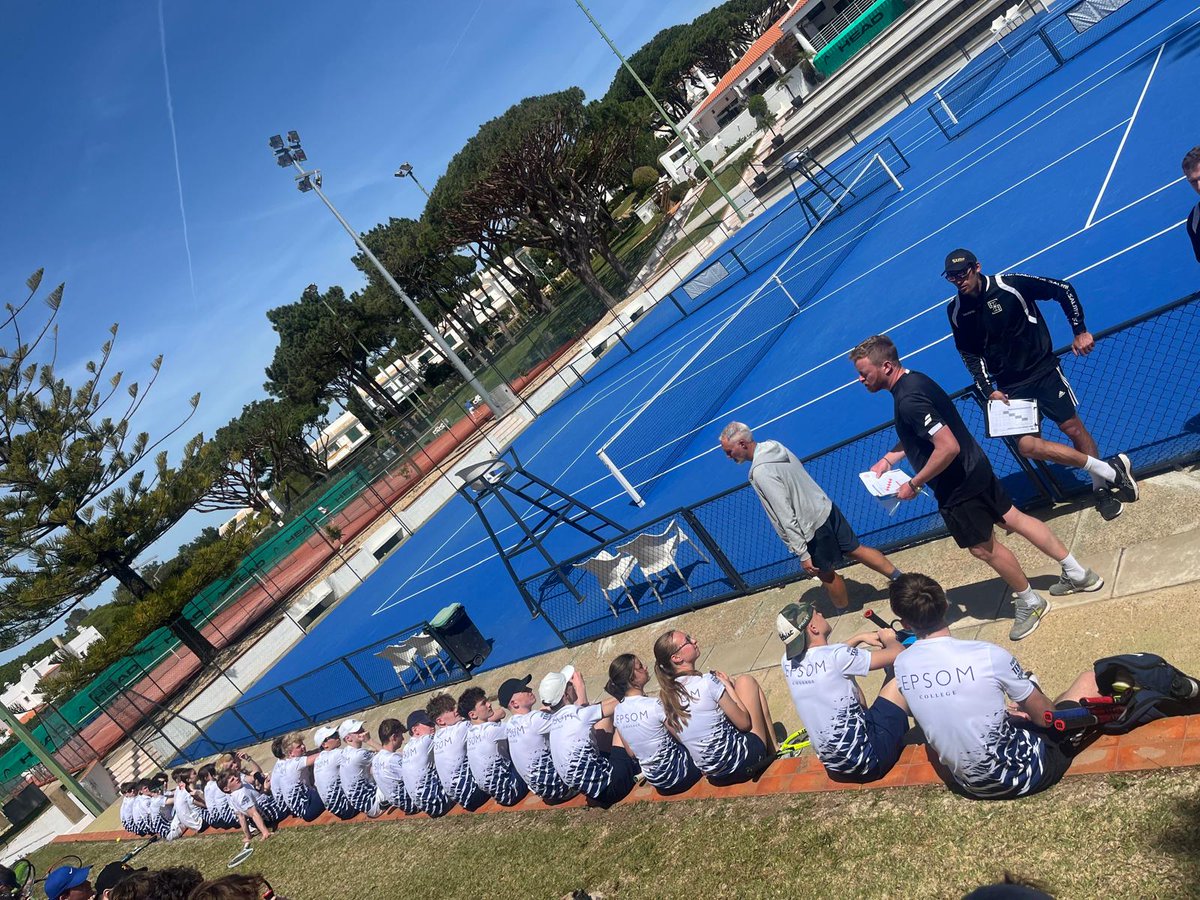 EpsomCollegeUK's tweet image. Val do Lobo Tennis Tour🎾5 sun-soaked days with 34 rising stars from L6 &amp;amp; U4, bringing the heat on and off the court☀️Daily coaching🎾 Tournaments galore🔥 Paddle sessions🍝 Great food &amp;amp; sunshine! #ValDoLoboTennis #TennisTour #PaddlePower #SunCourtSquad #EpsomCollege