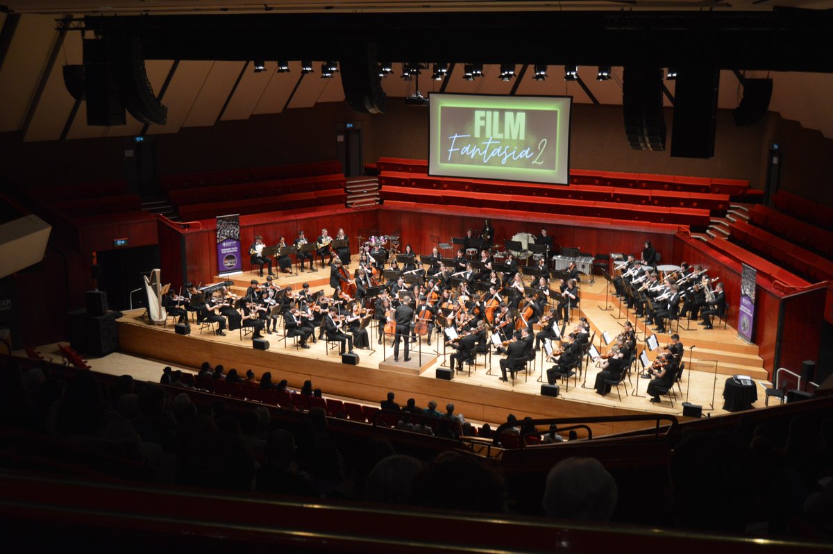 Congratulations to our Berkshire Youth Symphony Orchestra and Berkshire Youth Wind Orchestra for their incredible performances at Film Fantasia 2 on Monday! We're thrilled to share some highlights from a wonderful evening at The Heaxgon. 📸🎬