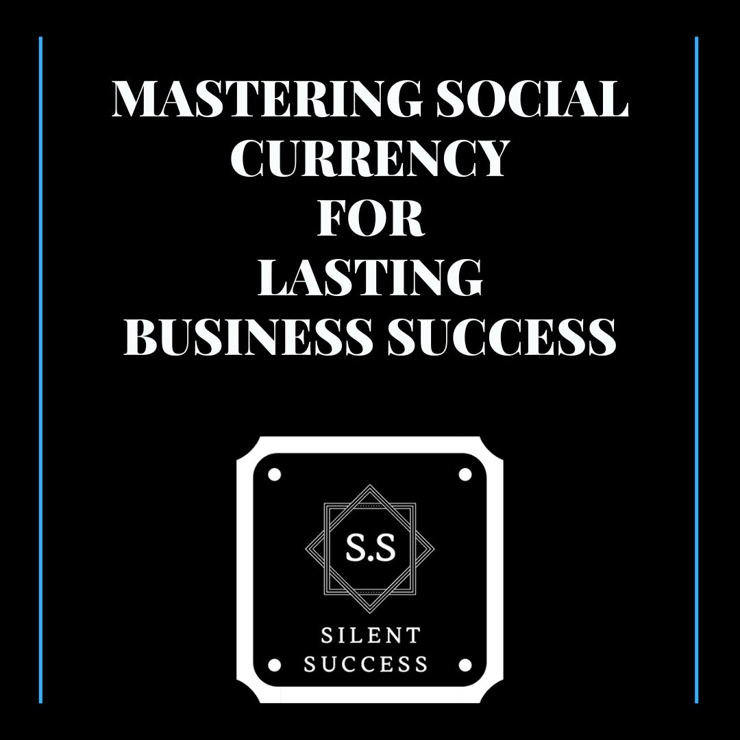SilentSuccessZA's tweet photo. Social currency is the key to thriving in today’s business world. Build trust, foster authenticity, and create connections that last. 💡 Dive into my latest blog: 'Mastering Social Currency' - Link: https://t.co/ydPpYE5Vfs #SilentSuccess #BusinessSuccess #NetworkingTips https://t.co/IHec75fXL7