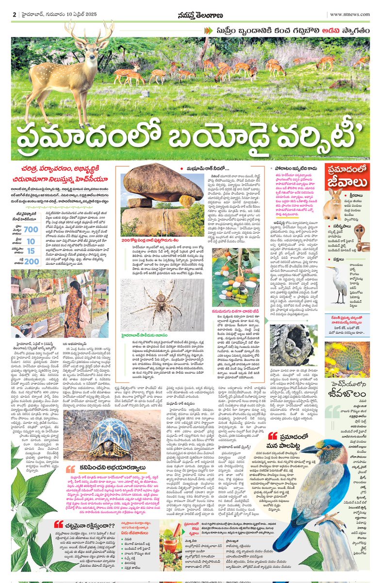 #SaveHyderabadBiodiversity 🏞️