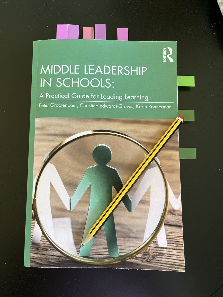 Just finished 📖 ‘Middle Leadership in Schools’ by @GrootenboerP , <a href="/GrovesEdwards/">Christine Edwards-Groves</a> &amp; <a href="/rnnerman/">Karin Rönnerman</a>  — a thoughtful look at #MiddleLeading as a dialogic practice rooted in trust and relationships to drive school-based action-oriented professional learning and change. 
⭐️⭐️⭐️⭐️⭐️