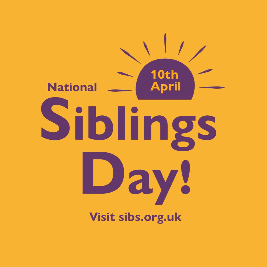💜Today is #NationalSiblingDay2025!
✨<a href="/Sibs_uk/">Sibs</a>  are an organisation who support siblings of disabled and neurodiverse individuals.
💙Share your #ItsASiblingThing and check out Sibs social media for more information
