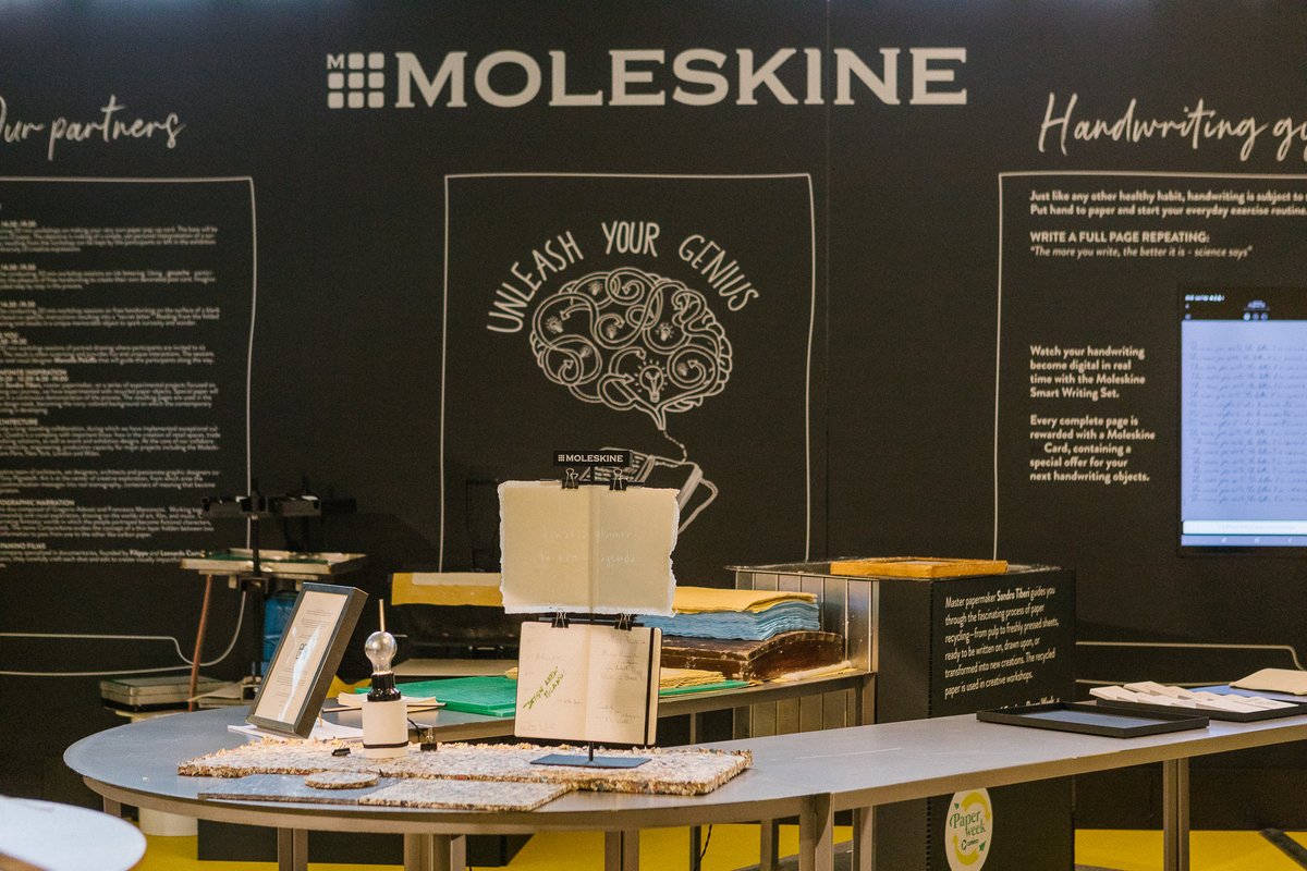 moleskine's tweet photo. Time to unleash your genius! @Moleskine opens #MilanDesignWeek with a 7 day creative workshops program, a brain shaped paper sculpture, and infinite space for you to write, draw and create!

April 7-13, 2025 | BASE, via Bergognone 34 in #Milan

https://t.co/8tQtEJeULs https://t.co/p4ikqpVdla