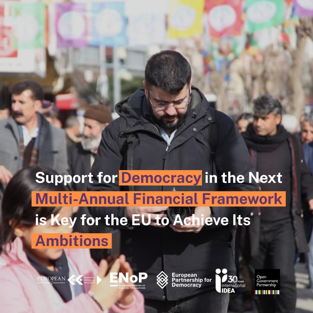 Int_IDEA's tweet image. 🔴 Democracy faces global threats. As the #EU starts negotiations over its next seven-year budget, @EEDemocracy, @EU_ENoP, @EPDeu, @Int_IDEA and @opengovpart, outline six principle recommendations to #SupportDemocracy in a joint statement ➡️ epd.eu/content/upload…