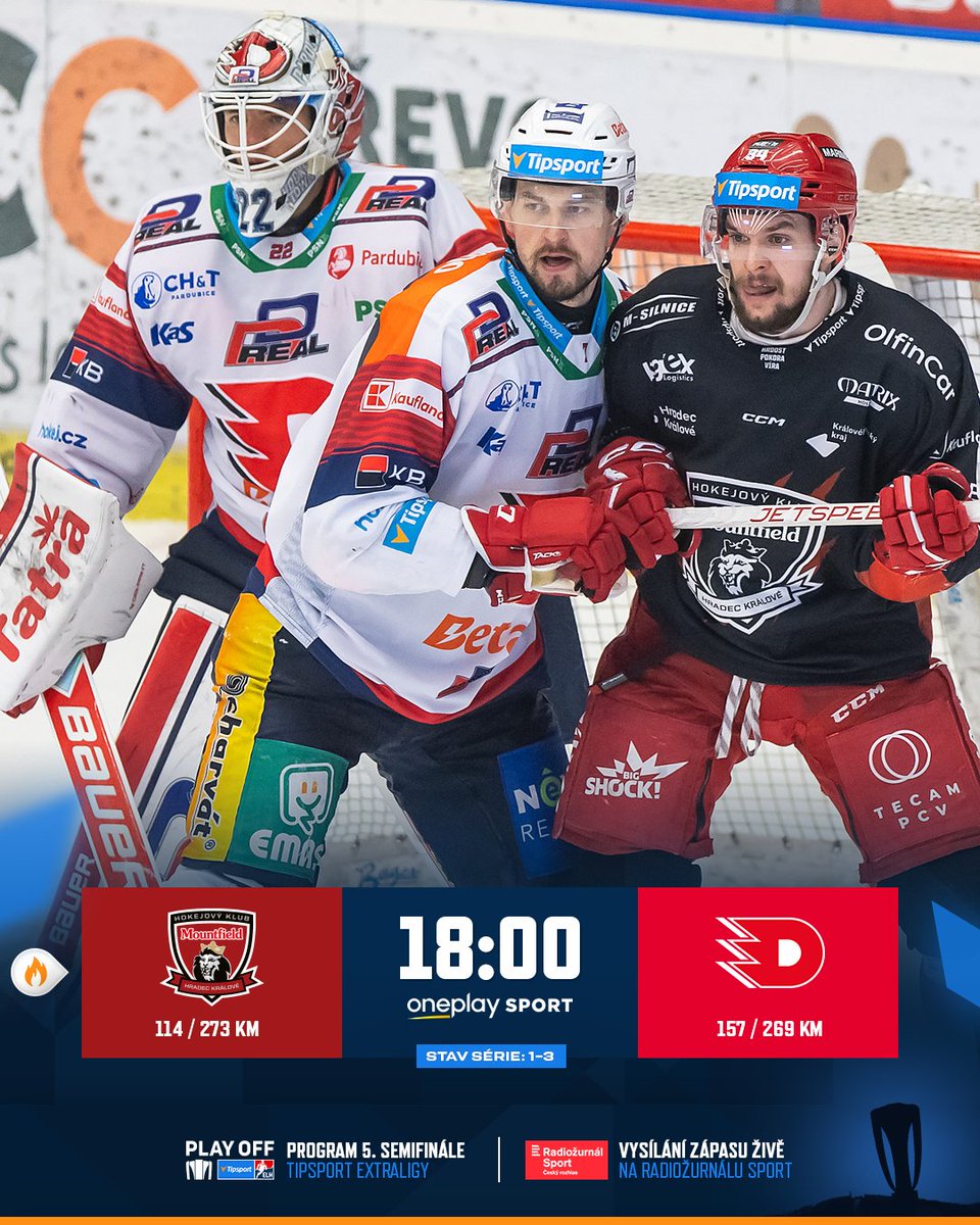 telhcz's tweet photo. Dynamo prvním finalistou letošního ročníku #TELH? 🏒 Nebo Hradec vrátí sérii na led rivala? 🔥

📲 https://t.co/r1l2Y3Onth

📸 Stanislav Souček

#programplayoff | #zatitulem | #MHKPCE https://t.co/Yyi1DJX6HH