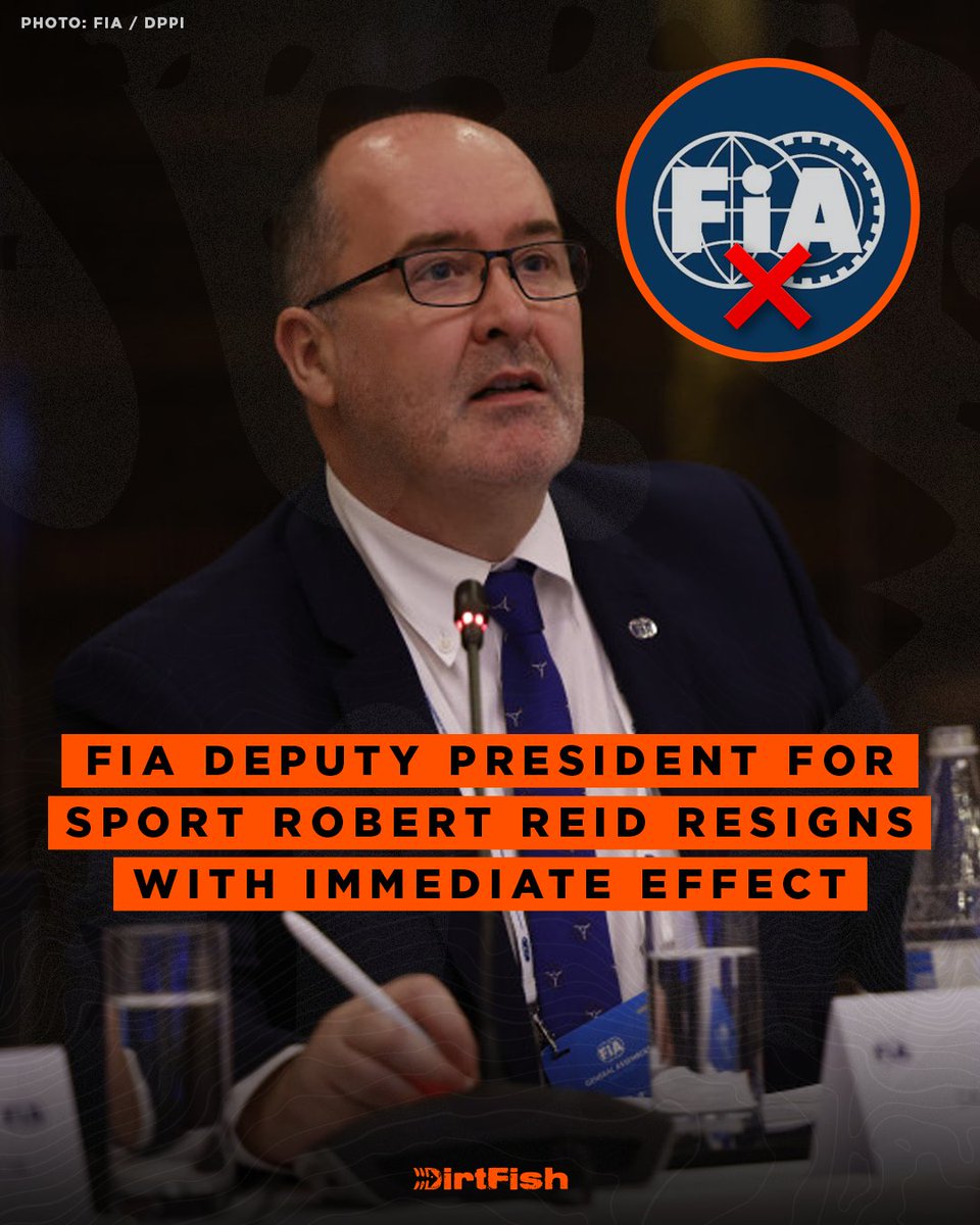 Robert Reid has quit his role as FIA Deputy President for Sport, effective immediately ❌

More info 👉 dirtfish.com/rally/wrc/reid…