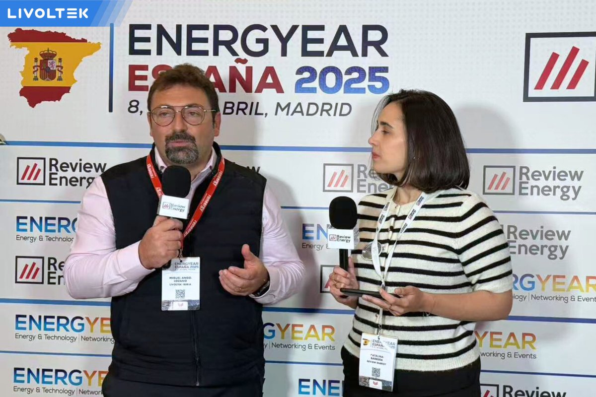 livoltek's tweet image. #Energyear #Spain 🇪🇸!Proud to share our vision and technology alongside Miguel in Energyear Spain 2025. 👏🏻
