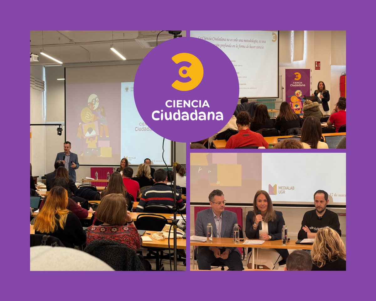 MedialabUGR's tweet photo. 🚀 ¡Mañana arranca la formación en Ciencia Ciudadana ! Aprende a impulsar proyectos que conectan ciencia y sociedad 🌍✨
🗓️ ¡Todavía puedes inscribirte!
🔗 Más info aquí: https://t.co/i7BLU4OHff
#CienciaCiudadana #UGR #MedialabUGR https://t.co/qCvW60CCic
