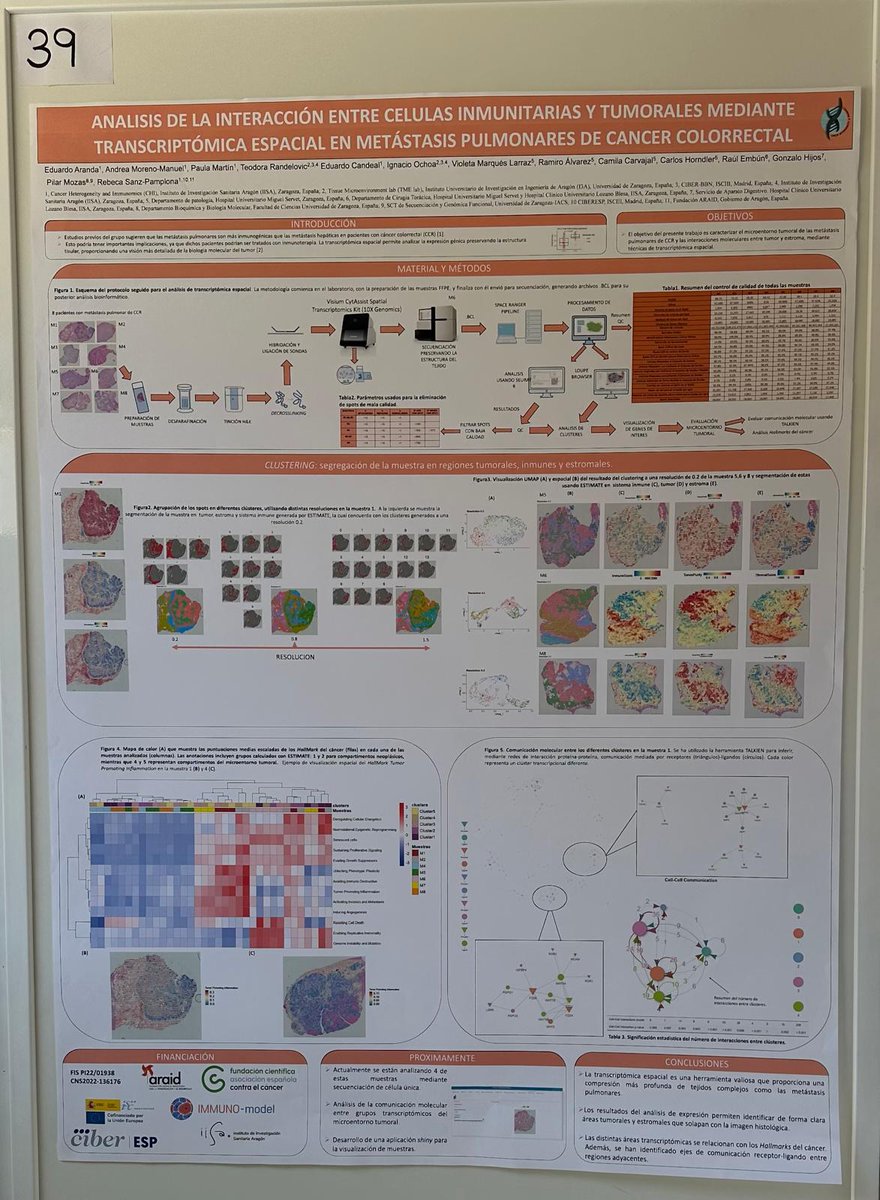 ARAID (@araid_es) on Twitter photo 🔝📢Con motivo del Simposio, miembros del grupo <a href="/CHI_IISA/">Cancer Heterogeneity and Immunomics</a> <a href="/IISAragon/">IIS Aragón</a> dirigido✖️Rebeca <a href="/PamplonaSanz/">Rebeca Sanz Pamplona</a> presentaron posters sobre sus investigaciones: Sandra Gómez👩🏻🔬(estudiante prácticas <a href="/ContraCancerZGZ/">Asociación Española Contra el Cáncer Zaragoza</a>), <a href="/AndreaMorenoAMM/">Andrea Moreno</a>👩🏻🔬 (investigadora postdoc) y Eduardo Aranda🧑🏼🔬 (estudiante PhD) 🔝📢Con motivo del Simposio, miembros del grupo <a href="/CHI_IISA/">Cancer Heterogeneity and Immunomics</a> <a href="/IISAragon/">IIS Aragón</a> dirigido✖️Rebeca <a href="/PamplonaSanz/">Rebeca Sanz Pamplona</a> presentaron posters sobre sus investigaciones: Sandra Gómez👩🏻🔬(estudiante prácticas <a href="/ContraCancerZGZ/">Asociación Española Contra el Cáncer Zaragoza</a>), <a href="/AndreaMorenoAMM/">Andrea Moreno</a>👩🏻🔬 (investigadora postdoc) y Eduardo Aranda🧑🏼🔬 (estudiante PhD)