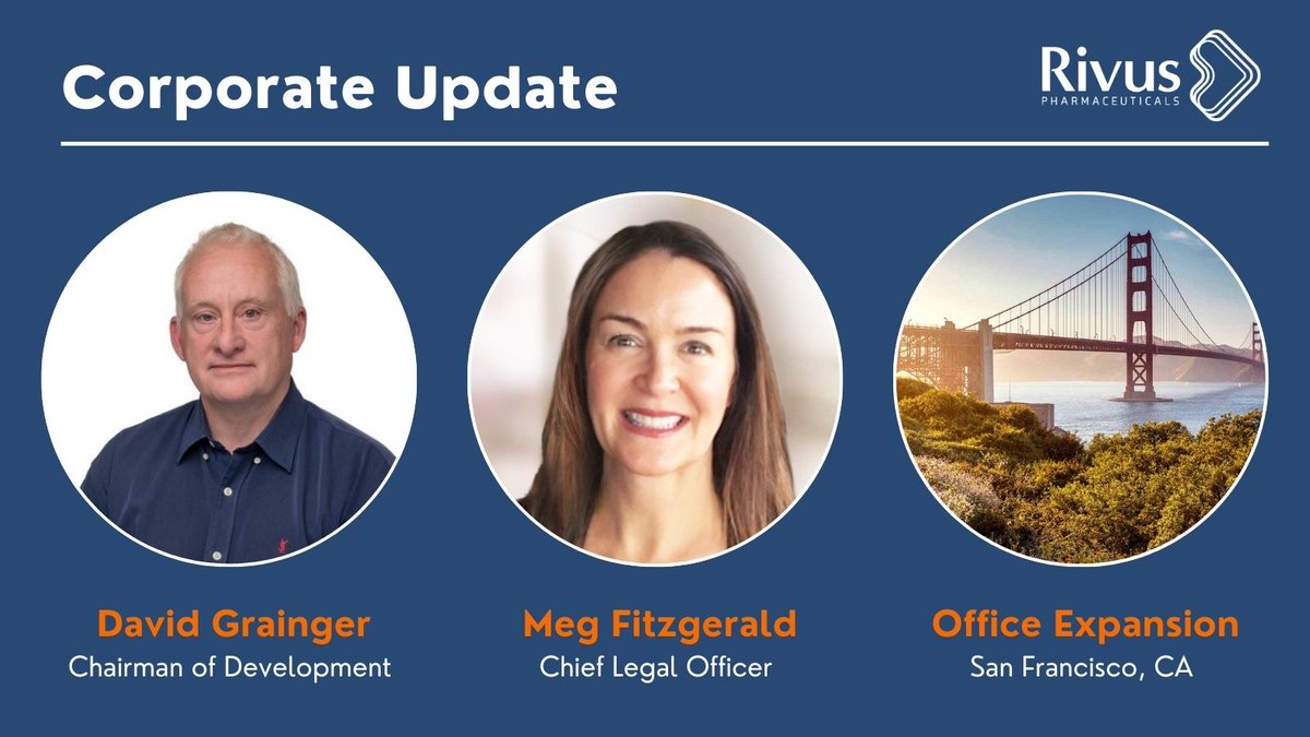 We're excited to welcome David Grainger &amp; Meg Fitzgerald to our leadership team and to draw on their deep expertise as we advance our innovative pipeline of CMAs. Learn more about our growth, including our new office in South San Francisco: bit.ly/3FXMfiX
