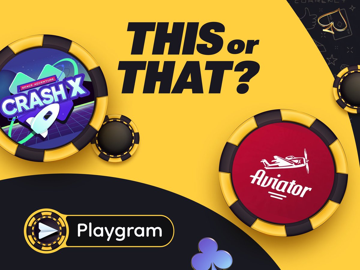 🚀 Crash battle time!

Which crash game gets your adrenaline going?

🛸 Crash X – neon vibes, space theme, turbo runs
✈️ Aviator – the classic, smooth, OG flight

Drop your pick in the Playgram Community 👇
🗨️ t.me/playgrammers/1…

Let the crash wars begin 💥