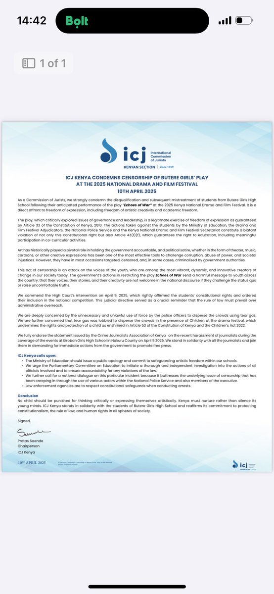 Our partners <a href="/ICJKenya/">ICJ Kenya</a> joins CJAK to call out police excesses against journalists as witnessed in Nakuru.