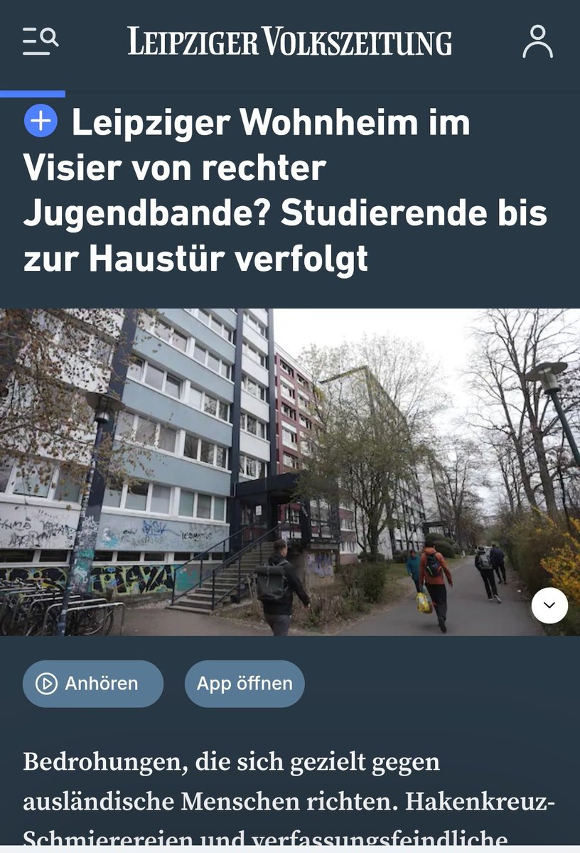 In Lößnig brennt die Luft! Studierende und dort wohnende Menschen fühlen sich maximal unwohl. "Es ist unerträglich, dass sich hier einige Jugendliche so ungestört fühlen, rechte Parolen brüllen und Menschen bedrohen“, berichtet Anna. 
archive.ph/nI03J