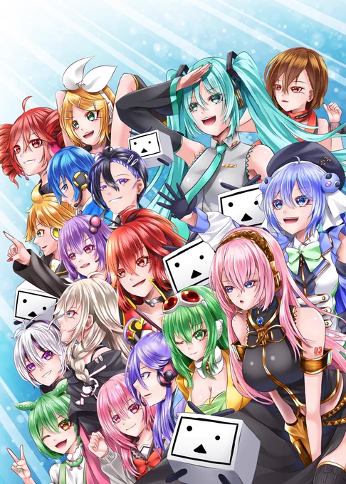 超ボーマスのイラコン絵、今年も応募してました#初音ミク#超ボーマス 