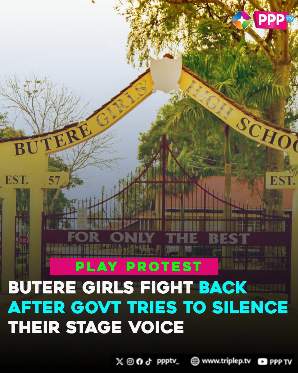 ppptv_'s tweet photo. Butere Girls' play “Echoes of War” was banned, reinstated by court, and will now perform after PS Bitok’s intervention. 
Read more: https://t.co/jK1OJP2Z0j / https://t.co/SMxuDx5VPM
#ppptv #ppptvupdates #playkenyanmusic
✍: @Waffles700 https://t.co/HK3j672iTZ