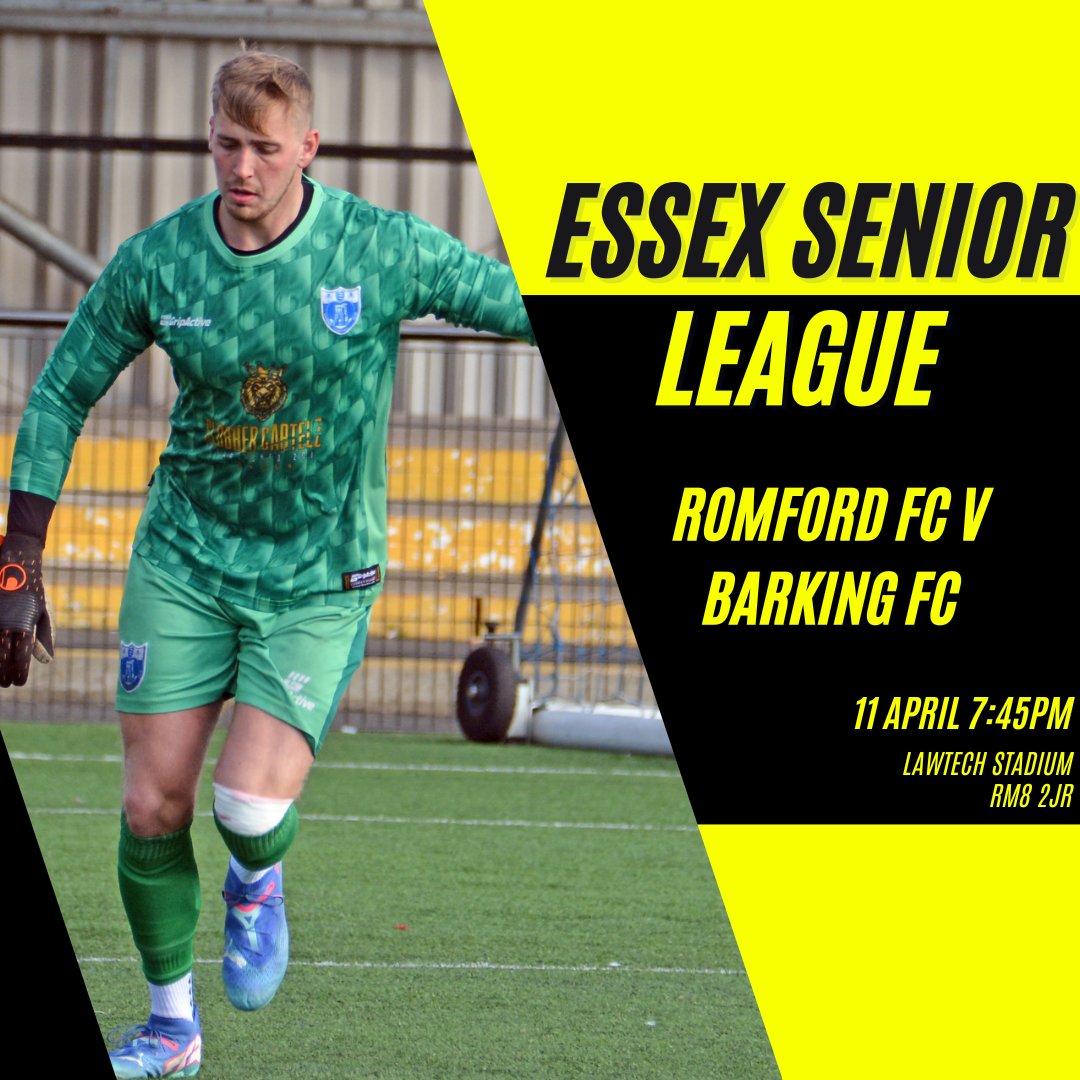FRIDAY NIGHT FOOTBALL

It's a home away from home tomorrow night, as we "travel" to the Lawtech Stadium to face our tenants <a href="/RomfordFC/">Romford FC</a> - with the playoffs secured we are looking for wins and points for form and league position!
